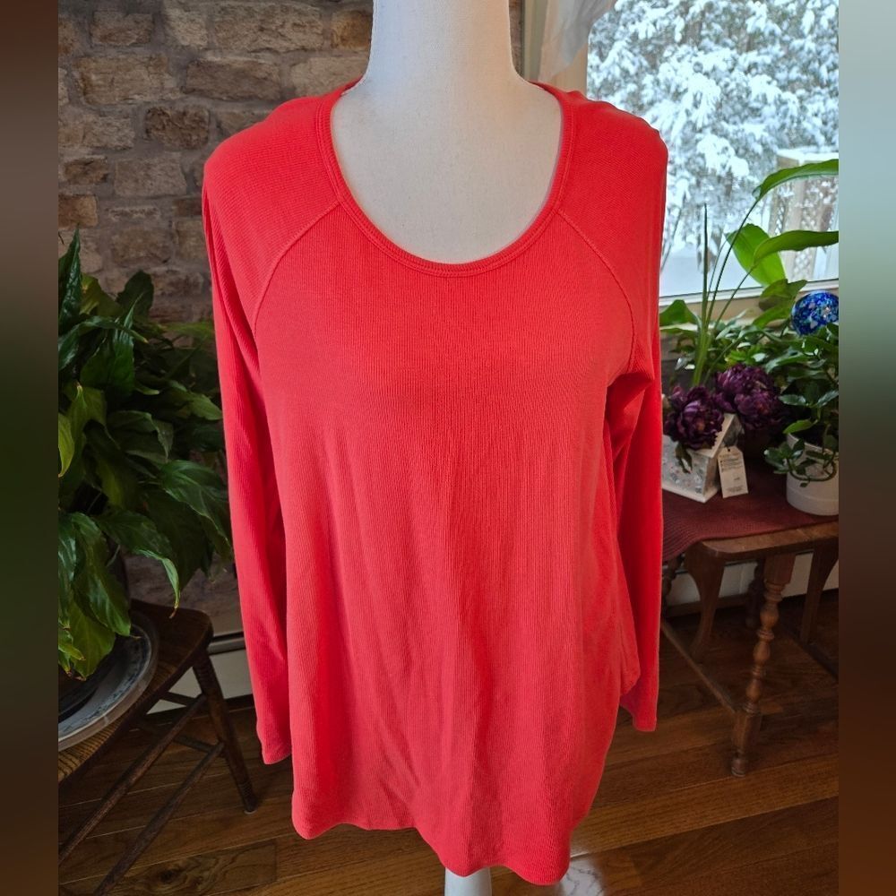 Tommy Bahama Coral Ribbed Top XL